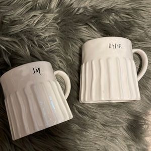 Rae Dunn Mugs (2) Drink & Sip